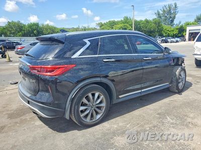 Trzecie zdjęcie samochodu z tyłu: 2019 INFINITI QX50 VIN:3PCAJ5M11KF119052 - miniatura