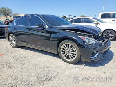 Czwarte zdjęcie samochodu z boku: 2021 INFINITI Q50 LUXE VIN:JN1EV7BP8MM707214 - miniatura