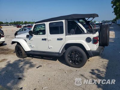 Drugie zdjęcie samochodu z przodu: 2021 JEEP WRANGLER UNLIMITED SAHARA 4XE VIN:1C4JJXP69MW784203 - miniatura