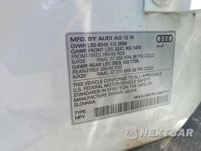 Zdjęcie 13 z 13 samochodu: 2020 AUDI Q7 PREMIUM PLUS VIN:WA1LXAF78LD002752 - miniatura