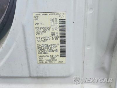 Zdjęcie 12 z 12 samochodu: 2014 NISSAN NV 2500 VIN:1N6BF0LX1EN103029 - miniatura