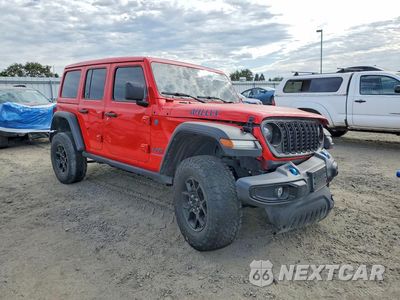 Czwarte zdjęcie samochodu z boku: 2024 JEEP WRANGLER 4XE VIN:1C4RJXN61RW122595 - miniatura