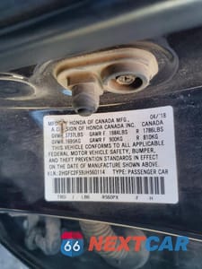 Zdjęcie 12 z 12 samochodu: 2018 HONDA CIVIC LX VIN:2HGFC2F59JH560114 - miniatura