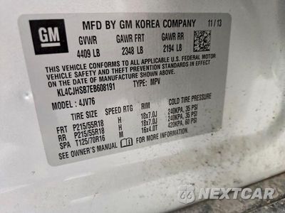 Zdjęcie 12 z 12 samochodu: 2014 BUICK ENCORE PREMIUM VIN:KL4CJHSB7EB608191 - miniatura