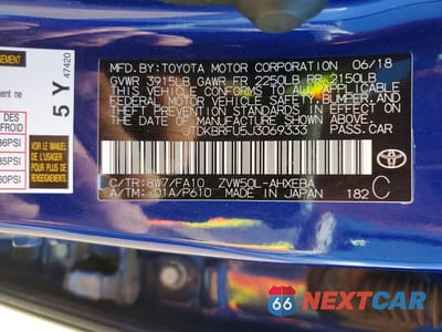 Zdjęcie 12 z 12 samochodu: 2018 TOYOTA PRIUS TWO VIN:JTDKBRFU5J3069333 - miniatura