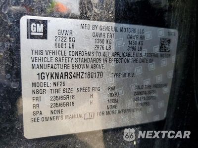 Zdjęcie 13 z 13 samochodu: 2017 CADILLAC XT5 VIN:1GYKNARS4HZ180170 - miniatura
