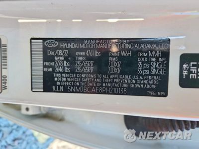 Zdjęcie 13 z 13 samochodu: 2023 HYUNDAI TUCSON SEL VIN:5NMJBCAE8PH210138 - miniatura