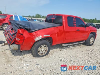 Trzecie zdjęcie samochodu z tyłu: 2011 CHEVROLET SILVERADO K1500 LT VIN:1GCRKSE35BZ119063 - miniatura