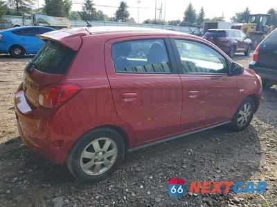 Trzecie zdjęcie samochodu z tyłu: 2015 MITSUBISHI MIRAGE DE VIN:ML32A3HJ9FH012620 - miniatura