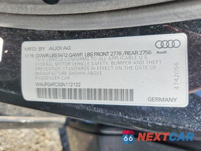 Zdjęcie 12 z 12 samochodu: 2016 AUDI A6 PREMIUM PLUS VIN:WAUFGAFC3GN112122 - miniatura