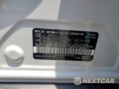 Zdjęcie 13 z 13 samochodu: 2019 MITSUBISHI OUTLANDER SPORT ES VIN:JA4AP3AU8KU018920 - miniatura