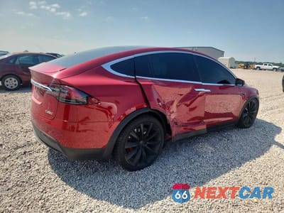 Trzecie zdjęcie samochodu z tyłu: 2017 TESLA MODEL X VIN:5YJXCBE48HF025027 - miniatura
