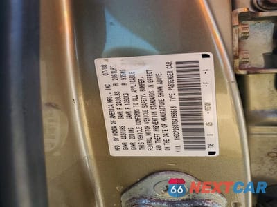 Zdjęcie 12 z 12 samochodu: 2008 HONDA ACCORD EXL VIN:1HGCP26878A158618 - miniatura