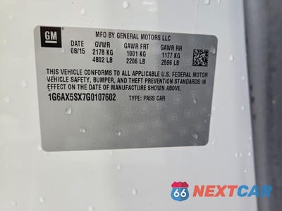 Zdjęcie 12 z 12 samochodu: 2016 CADILLAC CTS LUXURY COLLECTION VIN:1G6AX5SX7G0107602 - miniatura