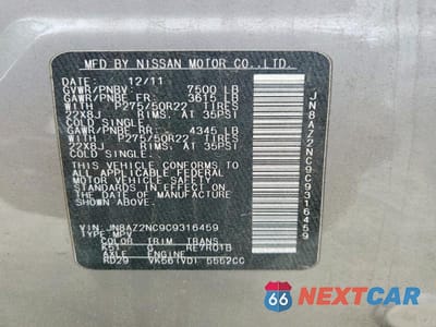 Zdjęcie 13 z 13 samochodu: 2012 INFINITI QX56 BASE VIN:JN8AZ2NC9C9316459 - miniatura