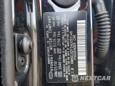 Zdjęcie 12 z 12 samochodu: 2010 HYUNDAI GENESIS 4.6L VIN:KMHGC4DF5AU093146 - miniatura