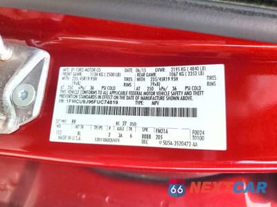 Zdjęcie 13 z 13 samochodu: 2015 FORD ESCAPE TITANIUM VIN:1FMCU9J96FUC74819 - miniatura