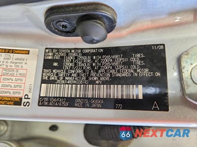 Zdjęcie 13 z 13 samochodu: 2009 TOYOTA 4RUNNER SR5 VIN:JTEBU14R09K038742 - miniatura