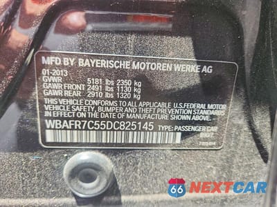 Zdjęcie 12 z 12 samochodu: 2013 BMW 535 I VIN:WBAFR7C55DC825145 - miniatura