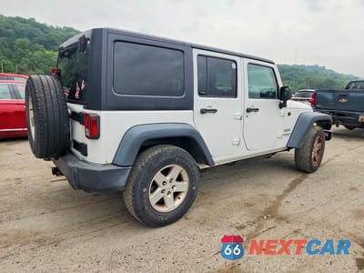 Trzecie zdjęcie samochodu z tyłu: 2016 JEEP WRANGLER UNLIMITED SPORT VIN:1C4BJWDG6GL206013 - miniatura