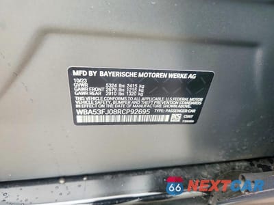 Zdjęcie 12 z 12 samochodu: 2024 BMW 530 XI VIN:WBA53FJ08RCP92695 - miniatura