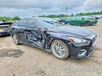 Czwarte zdjęcie samochodu z boku: 2021 INFINITI Q50 LUXE VIN:JN1EV7BP4MM702298 - miniatura