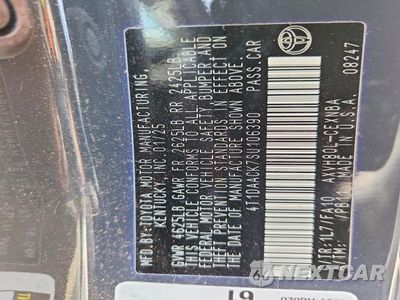 Zdjęcie 12 z 12 samochodu: 2025 TOYOTA CAMRY LE VIN:4T1DAACK7SU106390 - miniatura