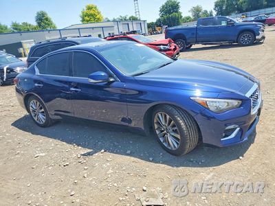 Czwarte zdjęcie samochodu z boku: 2021 INFINITI Q50 LUXE VIN:JN1EV7BRXMM752320 - miniatura