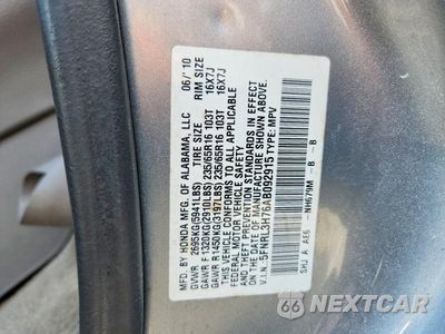 Zdjęcie 13 z 13 samochodu: 2010 HONDA ODYSSEY EXL VIN:5FNRL3H76AB092915 - miniatura
