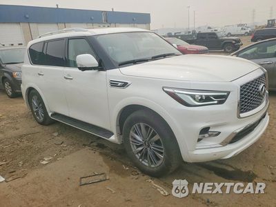 Czwarte zdjęcie samochodu z boku: 2023 INFINITI QX80 LUXE VIN:JN8AZ2AE3P9301033 - miniatura