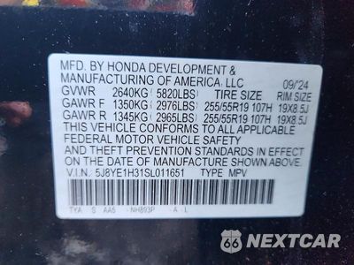 Zdjęcie 14 z 14 samochodu: 2025 ACURA MDX VIN:5J8YE1H31SL011651 - miniatura