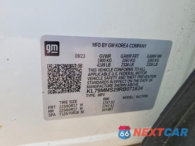 Zdjęcie 12 z 12 samochodu: 2024 CHEVROLET TRAILBLAZER LS VIN:KL79MMS29RB071634 - miniatura