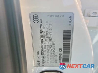 Zdjęcie 12 z 12 samochodu: 2016 AUDI A3 PREMIUM VIN:WAUB8GFFXG1115261 - miniatura
