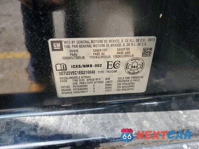 Zdjęcie 12 z 12 samochodu: 2014 GMC SIERRA K1500 SLT VIN:3GTU2VEC1EG218849 - miniatura