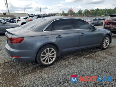 Trzecie zdjęcie samochodu z tyłu: 2019 AUDI A4 PREMIUM VIN:WAUGMAF48KA015861 - miniatura