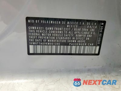 Zdjęcie 13 z 13 samochodu: 2019 VOLKSWAGEN GTI S VIN:3VW6T7AU9KM001396 - miniatura