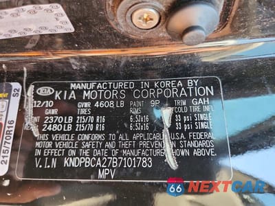 Zdjęcie 13 z 13 samochodu: 2011 KIA SPORTAGE LX VIN:KNDPBCA27B7101783 - miniatura