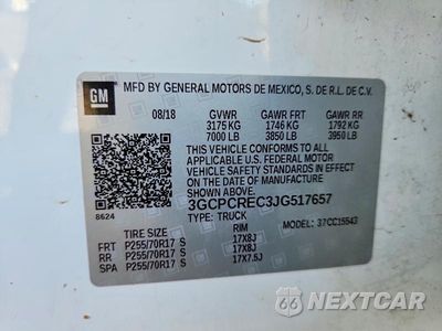 Zdjęcie 12 z 12 samochodu: 2018 CHEVROLET SILVERADO C1500 LT VIN:3GCPCREC3JG517657 - miniatura