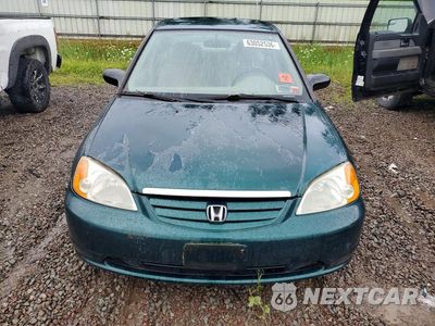 Piąte zdjęcie samochodu w środku: 2001 HONDA CIVIC LX VIN:2HGES165X1H501985 - miniatura