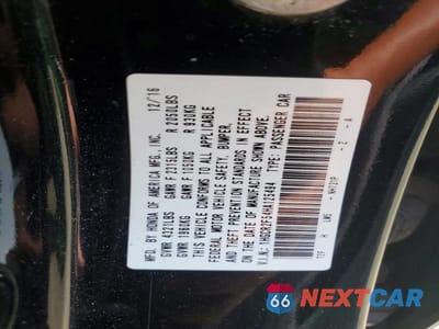 Zdjęcie 12 z 12 samochodu: 2017 HONDA ACCORD SPORT VIN:1HGCR2F54HA125494 - miniatura