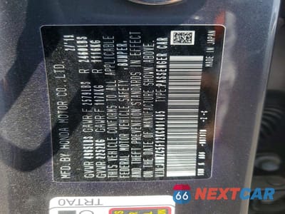 Zdjęcie 13 z 13 samochodu: 2019 HONDA CLARITY VIN:JHMZC5F12KC001405 - miniatura