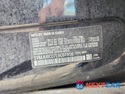 Zdjęcie 13 z 13 samochodu: 2020 BMW X5 M VIN:5YMJU0C07L9C61656 - miniatura