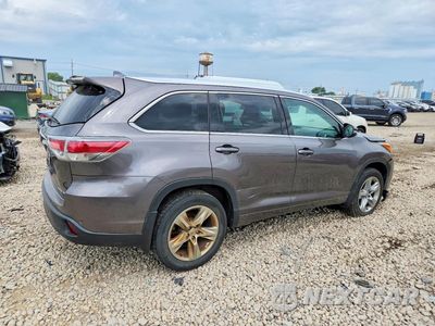 Trzecie zdjęcie samochodu z tyłu: 2014 TOYOTA HIGHLANDER LIMITED VIN:5TDDKRFH9ES007322 - miniatura