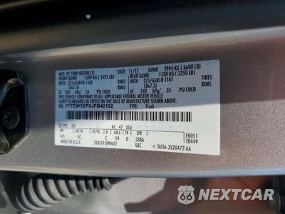 Zdjęcie 12 z 12 samochodu: 2018 FORD F150 SUPERCREW VIN:1FTEW1EP5JFB42102 - miniatura