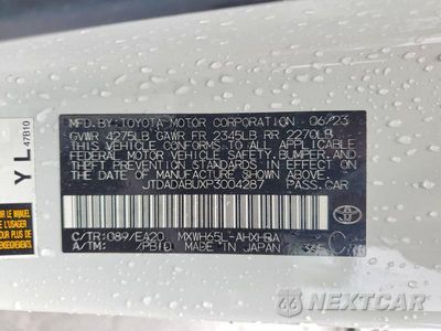 Zdjęcie 12 z 12 samochodu: 2023 TOYOTA PRIUS LIMITED VIN:JTDADABUXP3004287 - miniatura