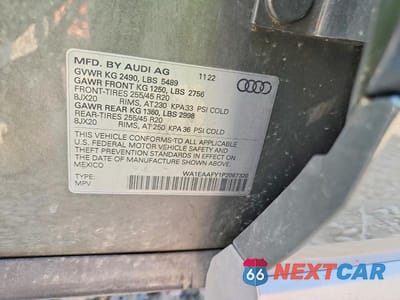 Zdjęcie 13 z 13 samochodu: 2023 AUDI Q5 PREMIUM PLUS 45 VIN:WA1EAAFY1P2067320 - miniatura