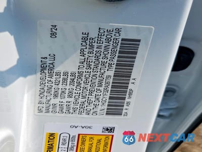 Zdjęcie 12 z 12 samochodu: 2024 HONDA ACCORD EX VIN:1HGCY1F32RA087759 - miniatura