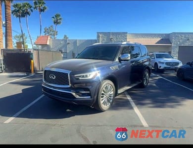 Drugie zdjęcie samochodu z przodu: 2019 INFINITI QX80 LUXE VIN:JN8AZ2NF8K9685855 - miniatura
