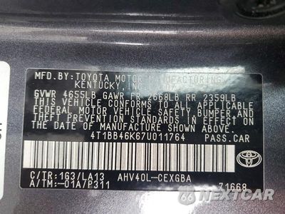Zdjęcie 12 z 12 samochodu: 2007 TOYOTA CAMRY HYBRID VIN:4T1BB46K67U011764 - miniatura