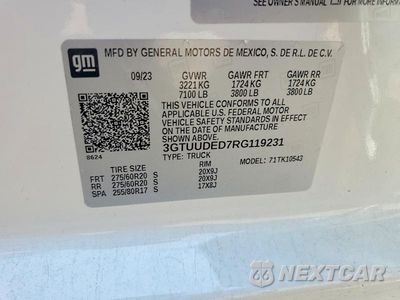 Zdjęcie 12 z 12 samochodu: 2024 GMC SIERRA K1500 SLT VIN:3GTUUDED7RG119231 - miniatura